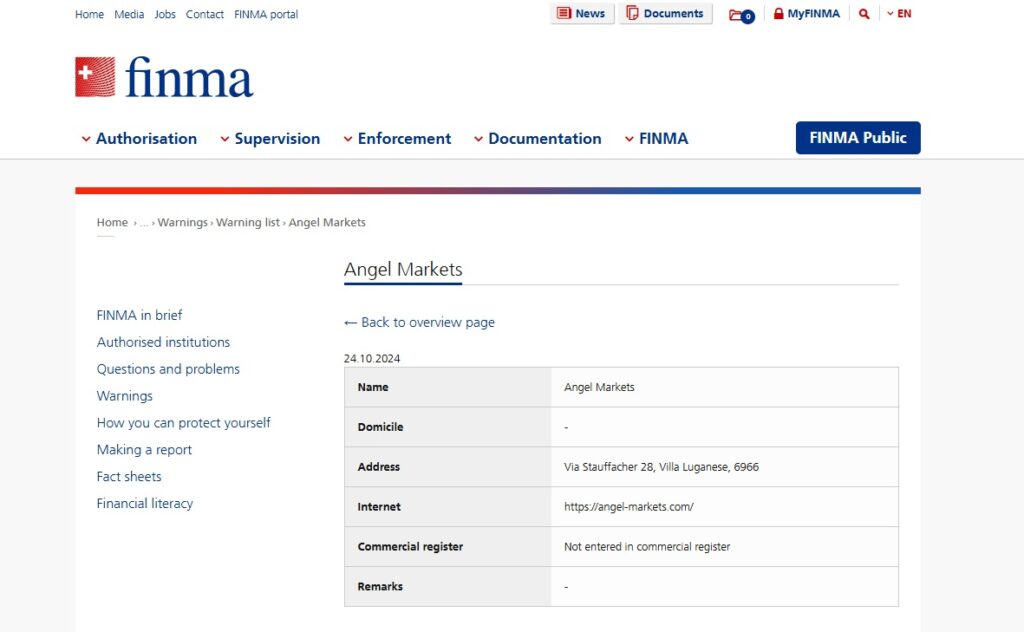 Angel-Markets-Warning-list-FINMA